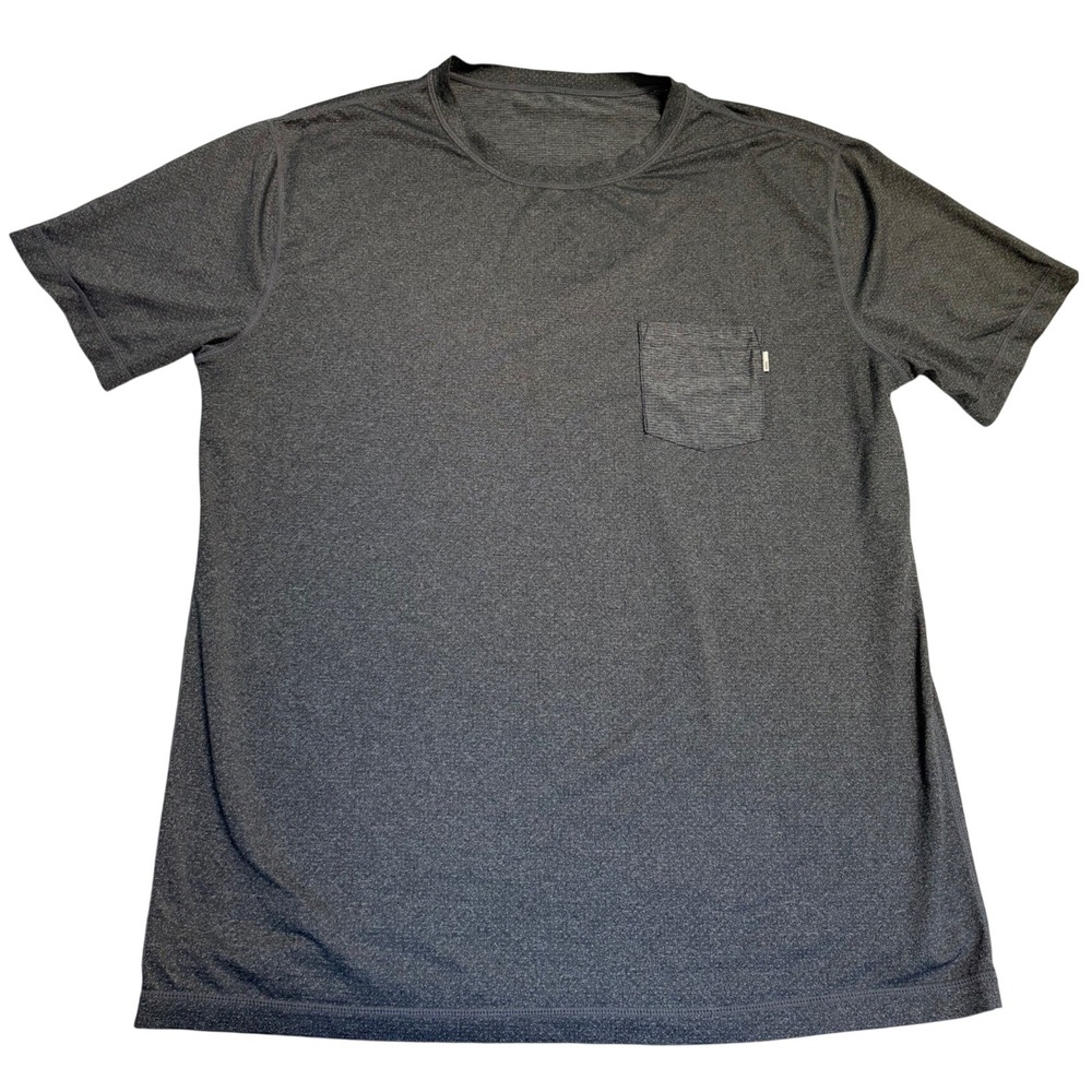 Vuori Pocket Tee Mens L Grey Heathered Short Sleeve Performance Shirt